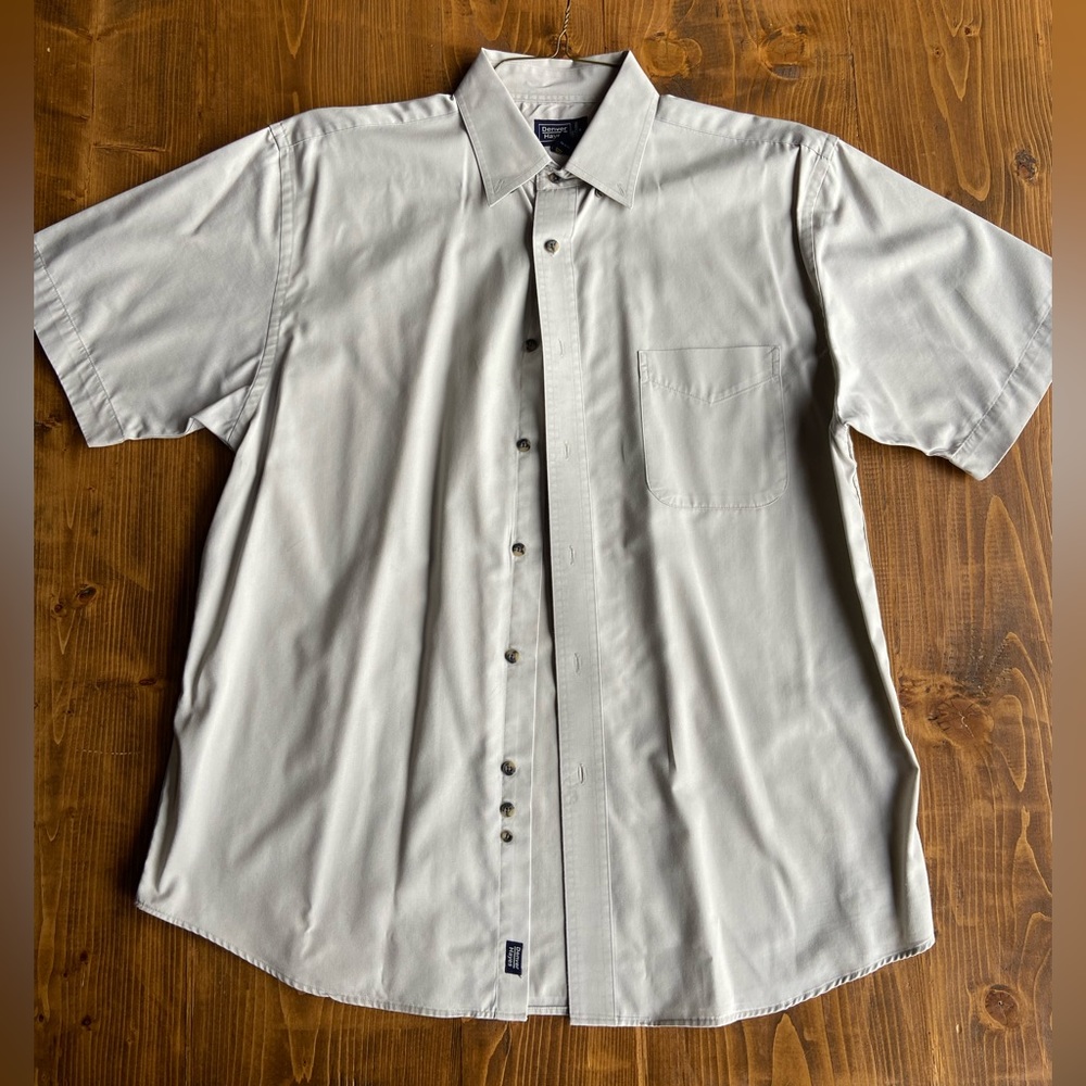 (3 for 30$ Bundled) Denver Hayes - Nanotek Fabric Short Sleeve Button Up